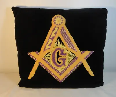 Vintage And Beautiful Freemasonry Masonic Lodge Pillow - Mason Freemason • $29.99