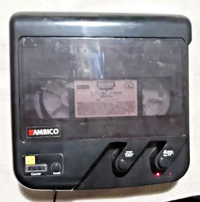 Vintage VHS VIDEO CASSETTE Ambico HQ PRO Line 2 Way Rewinder With Counter  • $19.99