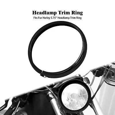 Black 5.75  Headlight Headlamp Trim Ring Fit For Harley Softail Street Bob 18-23 • $16.14