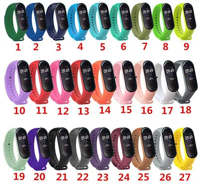 For Xiaomi Mi Band 3 And Band 4 Replacement Fitness Bracelet Strap • £3.90