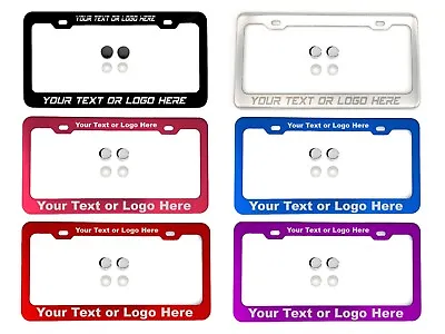 Personalize License Plate Frame Laser Engraved Tag Holder Fit Mini Cooper • $9.99