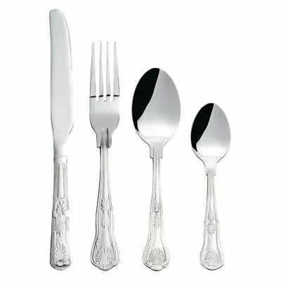 £38.47 • Buy Olympia Kings Cutlery Set In Silver 18 / 0 Stainless Steel - Pack Of 48