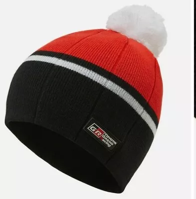 Official Toyota GR Gazoo Racing Team Bobble Hat WRC Headwear TOY14KH Free P&P • £29.99