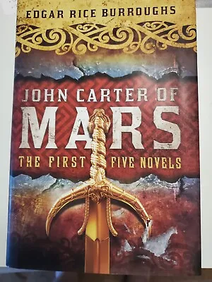 John Carter Of Mars The First Five Novels Hardcover Book Edgar Rice Burroughs • $18