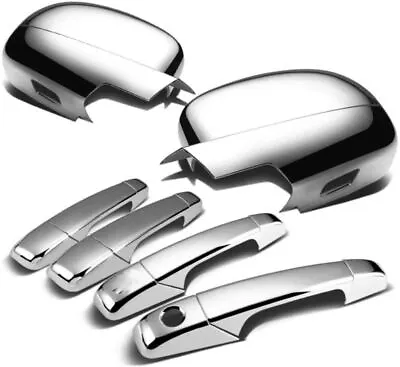 For 2007-2013 Chevy Silverado GMC Sierra CHROME Full Mirror + 4Dr Handle Covers • $49.99