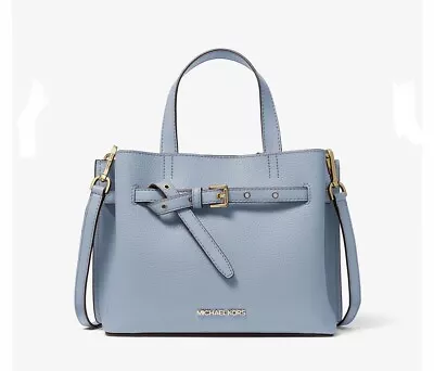 Michael Kors Emilia Small Pebbled Leather Satchel Bag New • £132.04