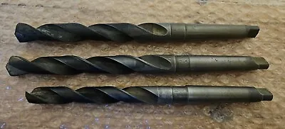 PTD HS DRILL BIT MORSE TAPER SHANK 10  Long LOT (3) Twist Drill Tools Precision  • $75