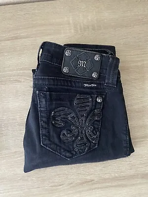 Miss Me Black Skinny Cross Pocket Jeans Women's Size 26 • $25.50