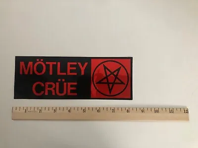 Vintage Motley Crue Shout At The Devil 80's Bumper Sticker NOS 8.5  RARE • $20