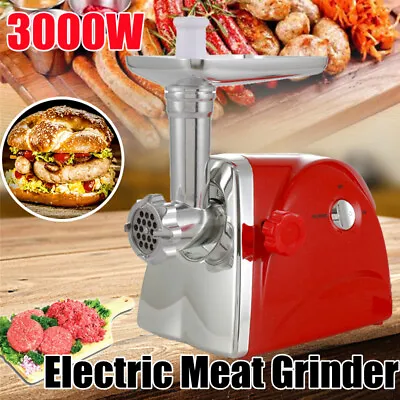3000W Electric Meat Grinder Mincer Sausage Maker Filler Food Mincing Machine UK • £46.99