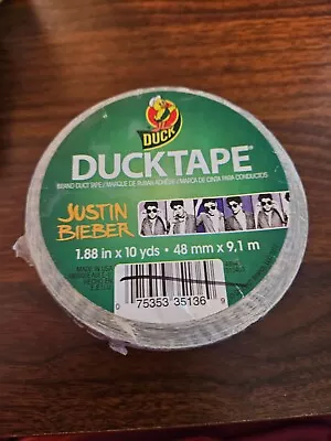 Justin Bieber  Pattern Duck Brand Duct Tape 1.88  X 10 Yds • $10.99