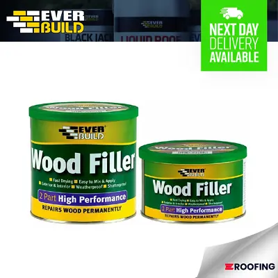 Wood Filler 2 Part 500g /1.4kg Interior Exterior Weatherproof Fast Dry Durable • £19.99