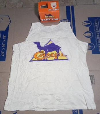 $25 • Buy NIB! Vintage 1995 RJ Reynolds Joe Camel Cigarettes Tobacco Tank Top T Shirt(XL)