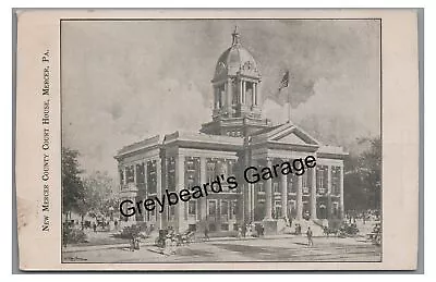 New Mercer County Courthouse MERCER PA Pennsylvania Vintage Postcard 2 • $4.99