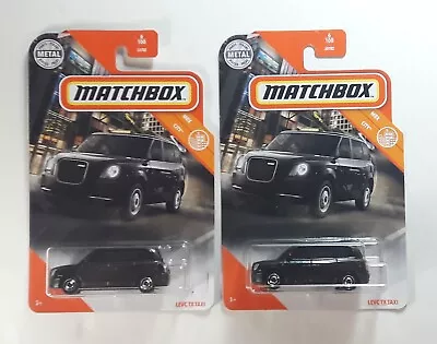 Matchbox LEVC TX Taxi (lot Of 2) Black 46/100  • $10