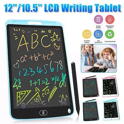 $16.32 • Buy 12 Lcd Writing Tablet Electronic Drawing Notepad Doodle Board Kids Gift Office