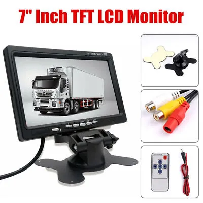 HD 7  TFT LCD Car Rear View Monitor Screen For Car Parking Camera Reversing Cam • £19.99