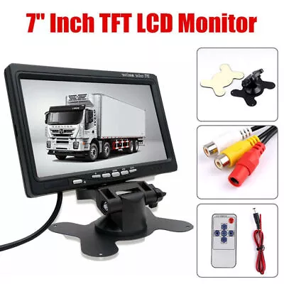 HD 7  TFT LCD Car Rear View Monitor Screen For Car Parking Camera Reversing Cam • £19.99