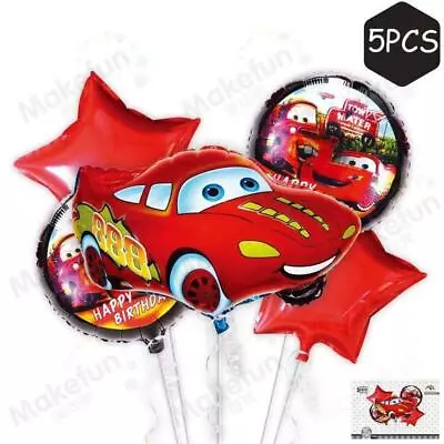 5PCS Disney CARS LIGHTNING MCQUEEN BALLOON HELIUM Foil Balloon PARTY • $12.50