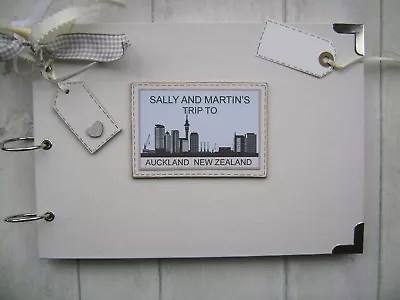 Personalised A4 Size Photo Album Scrapbook Travel Holiday Adventure NEW ZEALAND • £19.50