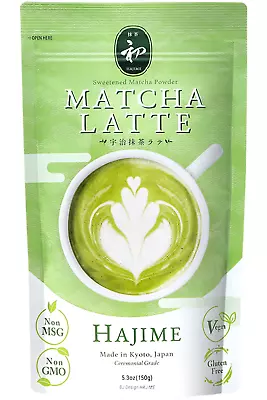 Matcha Latte Powder “HAJIME” Sweetened Matcha Green Tea Powder - Authentic Japan • $14.14