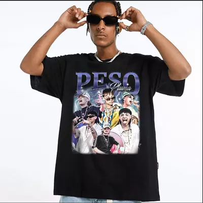 Peso Pluma Tour T-Shirt Peso Pluma Gift For Fan Shirt 90s Tee • $17.09