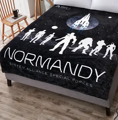 $69.90 • Buy Mass Effect Normandy System Alliance Special Forces Team N7 Shepard Blanket