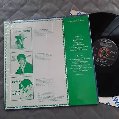 Elvis Presley CHRISTMAS ALBUM CAS-2428 (USA 1976 ORIGINAL) RARE GREEN BACK COVER • $67.25