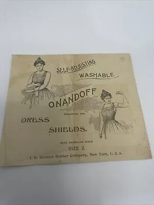 Ant. Rare Victorian 1896 Dress Shields Advertising Package Only Great Graphics • $4