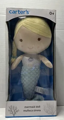 Carter's Plush Mermaid Doll With Blonde Hair & Brown Eyes 0+ New Box Damage • $22.45