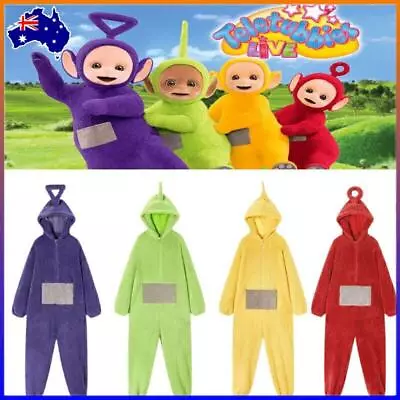 Teletubbies Adult Jumpsuit Party Fancy Dress Up Unisex Outfit Christmas Costume • $36.99