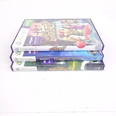 Lot Of 3 XBOX 360 Games - Kinect Adventures Disneyland Adventures Kinectimals • $13.95