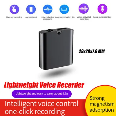 Hidden Voice Activated Recorder Digital Audio Spy Dictaphone Recording Device • $42.78