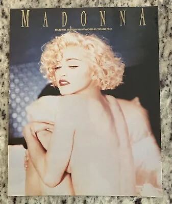 MADONNA 8x10 Official Large Postcard! Blond Ambition Tour 1990 • $24.95