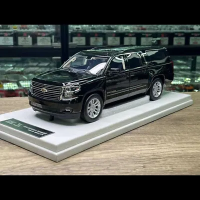 New GOC 1:18 Scale Chevrolet Suburban 2015 Silver Wheels Resin Diecast Car Model • $479.99