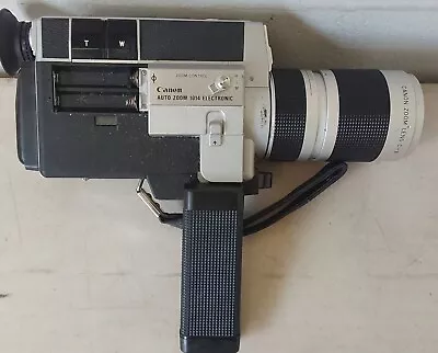 Vintage 70s Canon Auto Zoom 1014 Electronic Super 8 Movie Camera.📹 • $75