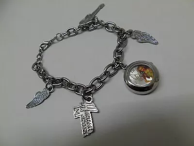 Hannah Montana Disney Charm Bracelet Watch *new Battery*  Hm1036  *exclusive* • £19.99