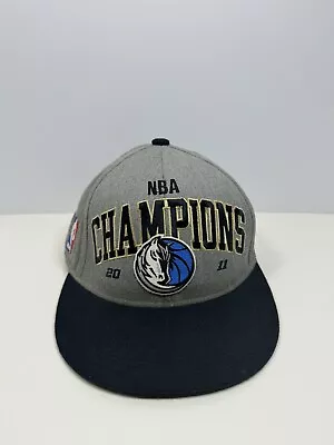 Adidas Dallas Mavericks 2011 NBA Champions Snapback Hat Finals Adjustable Grey • $44.99