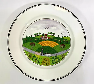 Villeroy & Boch Design Naif Salad Plate 8 1/4  Country Scene Hunter & Dog Laplau • $19.91