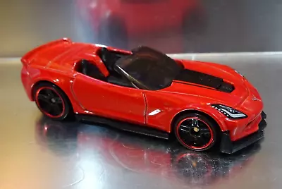 Hot Wheels CORVETTE C7 Z06 CONVERTIBLE In RED. LOOSE. • $4.99