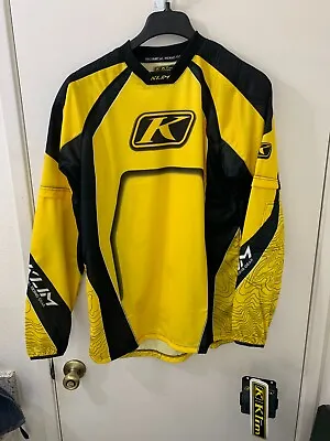 Klim Long Sleeve Motocross Revolt Jersey Yellow/Black Mens Small New With Tags • $50