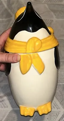 VTG METLOX Cookie Jar 'Frosty The Penguin' 12 In. Tall 1960s Excellent Pre-Owned • $49.99