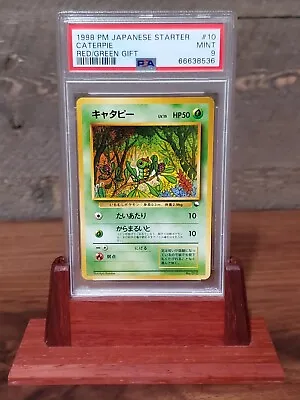 $39.99 • Buy PSA 9 Caterpie 010 Japanese Pokemon Quick Starter Gift Set Red/Green Deck