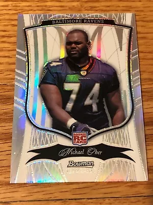 Michael Oher 2009 Bowman Sterling REFRACTOR Rookie Card RC SP #43 - #d 007/299 • $13.95