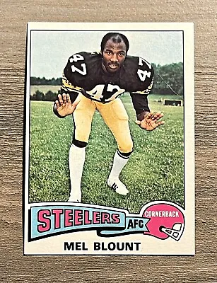 Mel Blount RC 1975 Topps #12 Pittsburgh Steelers Rookie Football Card • $19.95