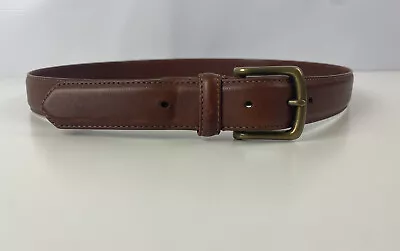 COACH Authentic Leather Belt Men Size 42 105cm  Cowhide Brown Brass 5916.    01 • $39.20