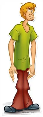 Shaggy Scooby-Doo Lifesize CARDBOARD CUTOUT Standee Standup Cartoon Cool Kids • £38.99