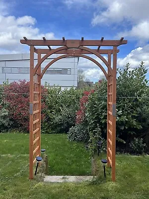 Wooden Pergola Garden Arbour Climbing Rose Arch Gate Archway Itzcominghome Patio • £122.79