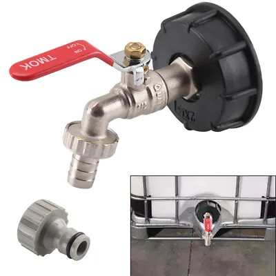 IBC Tank Adapter Connector To Garden Tap With 1/2  Hose Fitting Fuel Water • £8.95