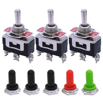 3Pcs Momentary Toggle Switch SPDT On/Off/On 3 Pin 3 Position 3 Way To.. • $15.98